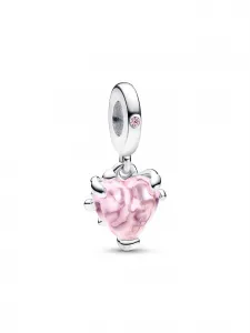 Подвеска в виде розового генеалогического древа и сердца Pandora, серебро