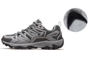 Кунлун Маунтин 2.0 Утепленные противоскользящие износостойкие низкие кроссовки для активного отдыха женские CAMEL, серебристо-серый