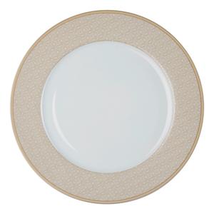 Тарелка белая, бежевая 27/2 см Geo Ritzenhoff Breker, белый/бежевый