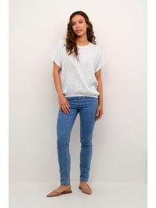 Блузка с короткими рукавами KAlokia, свободный крой, виндсерфер/бежевый графический принт Kaffe