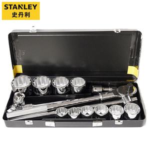 STANLEY, набор из 15 предметов, 19 мм, метрические торцевые ключи с храповым механизмом, набор инструментов для ремонта авто, 91-943-23C