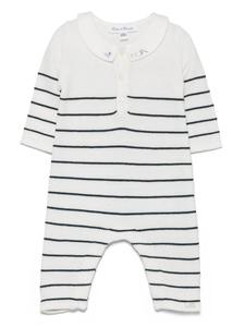 Tartine Et Chocolat ромпер в полоску, белый