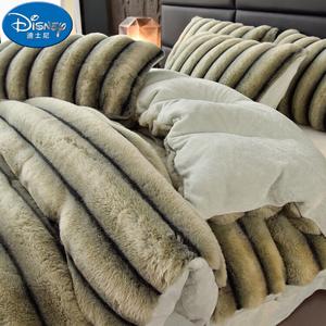 Disney Комплект постельного белья 4 предмета, простыня на резинке 180 см, пододеяльник 200x230 см, утолщенный, 5 кг, зеленый лес