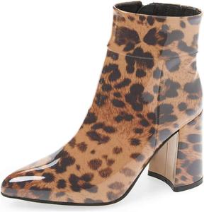 Женские ботильоны FSJ с остроконечным носком на высоком каблуке, глянцевая лакированная кожа, для вечеринок, размеры 4-15 США, Sexy Leopard