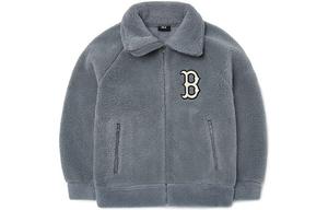 Флисовая куртка унисекс серый Mlb