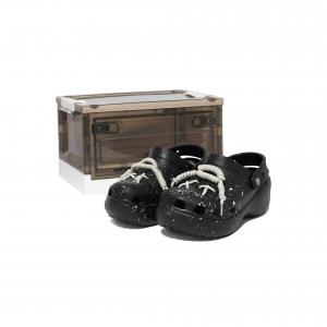 Crocs Классические туфли-сабо на платформе унисекс, черные, белые, серые