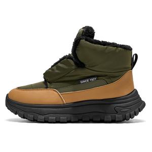 DOUBLE STAR 88 Тёплые и износостойкие короткие зимние ботинки мужские зелёные, цвет Green