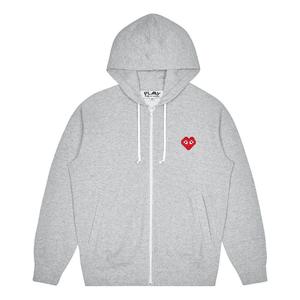 Куртка (WMNS) COMME des GARCONS PLAY Invaders Zip Hooded Sweatshirt 'Grey', серый