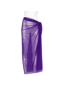 Парео с узлом Fisico, фиолетовый