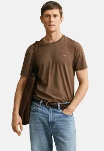 Базовая футболка shield Gant, Hazelnut Melange