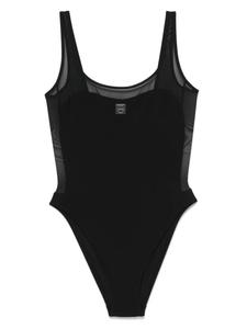 Сетчатый купальник Tory Burch, черный