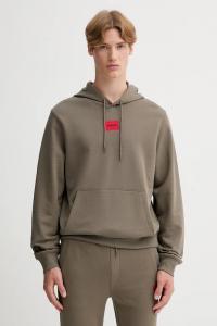 Хлопковая толстовка Hugo, зеленый