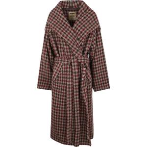 Пальто Checked Frayed UMA WANG, красный