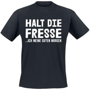 Футболка Funshirt Halt die Fresse...ich meine Guten Morgen, черный