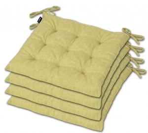 Подушка для сиденья AMPO, подушка для стула, подушка для стула, набор из 4 подушек, подушки для сиденья, 36 х 36 см, бежевый