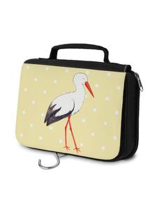 Mr. & Mrs. Panda Косметичка в виде аиста без надписи, пастельно-желтого цвета