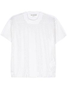 Ажурный топ со вставками Junya Watanabe, бежевый