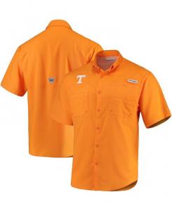 Мужская рубашка Tennessee Volunteers PFG Tamiami Columbia, оранжевый