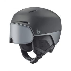 Горнолыжный шлем Bollé X-Fusion с козырьком - матово-черный стальной фотохромный серебристый кат 1-3