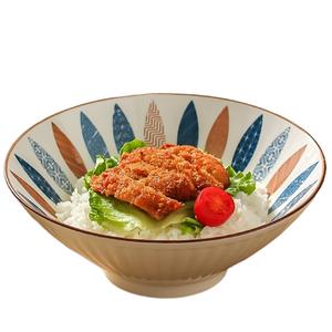 Чаши KAWASIMAYA, 8-Inch Zongzi-Shaped Bowl (Bamboo Leaf Design)