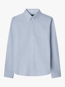 Детская классическая постиранная оксфордская рубашка Hackett London, Sky Blue