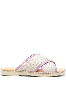 Плетеные шлепанцы 660 Hogan, фиолетовый