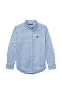 Детская хлопковая рубашка Polo Ralph Lauren 323819238002, синий