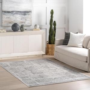 Ковер nuLOOM, 305 x 427 см, Lissy Medallion для гостиной, спальни или столовой, бежевый