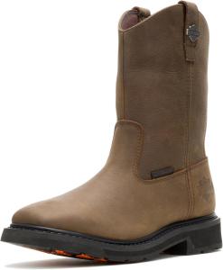 Мужские рабочие ботинки Harley-Davidson Altman с композитным носком, водонепроницаемой кожей, в стиле вестерн, коричневый