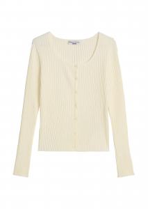 Marc O'Polo DENIM Кардиган из трикотажа в натуральном белом цвете