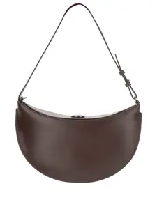 Маленькая овальная сумка через плечо с тисненым логотипом JACQUEMUS, коричневый