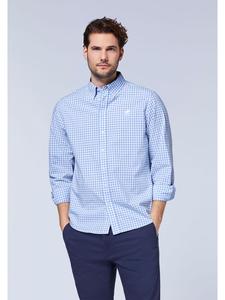 Polo Sylt Рубашка - стандартный крой - светло-голубого/белого цвета