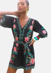 Комбинезон REGULAR FIT - I PRINTED KIMONO SLEEVE BELTED PLAYSUIT Love & Roses, черный