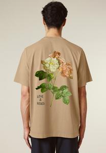 Футболка с принтом ROSES BACK HEAVYWEIGHT Mira Paris, бежевый