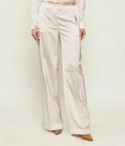 Атласные брюки Жизель straight fit Marciano Guess, бежевый