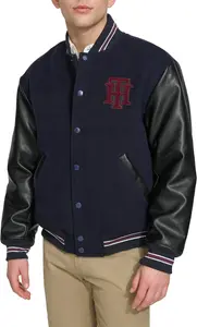 Мужская куртка-бомбер Tommy Hilfiger Mens из смешанной ткани от Tommy Hilfiger, Navy