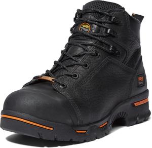 Timberland PRO мужские Endurance 6 дюймовые рабочие ботинки со стальным носком, устойчивые к проколам, водонепроницаемые, Black