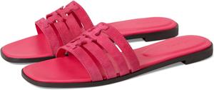 Сандалии Tory Burch Ines Cage Slide, цвет Fuschia Pink/Fuschia Pink