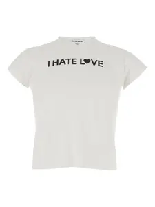 Футболка из хлопка с принтом Jordanluca, белый