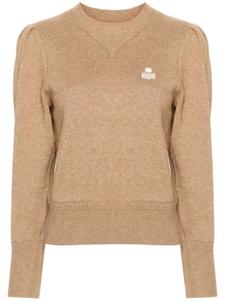 Marant Étoile джемпер Kelaya с вышитым логотипом, нейтральный цвет