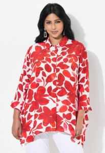 Блуза Ulla Popken Button-down blouse, Red