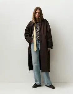 Коричневый тренч Pull&Bear Oversize