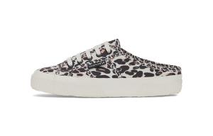 Шлепанцы женские черные/желтые Superga