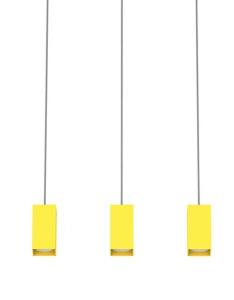 Подвесной светильник Lumicom Cube Linear H10 X3, 70x6x70 см, желтый