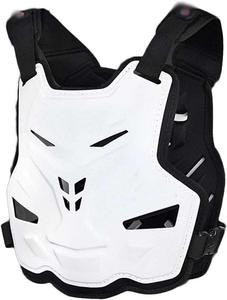 Защита груди для мотоцикла, защитная броня для юных мотоциклистов, жилет для езды по бездорожью, куртка для мотокросса, защита спины, позвоночника, защита из твердого пластика UOOD, White
