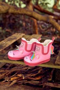 Ботильоны JoJo Maman Bébé с уютной подкладкой и единорогом Jojo Maman Bébé, розовый