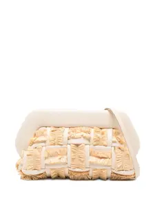 Клатч средней величины Bios с бахромой Themoire, бежевый