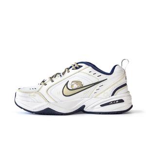Nike Кроссовки Air Monarch 4 с защитой от скольжения, износостойкие, низкие, массивные, унисекс, белые, синие