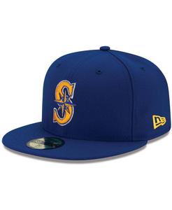 Мужская приталенная кепка Seattle Mariners Alternate 2 Authentic On Field 59FIFTY New Era
