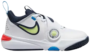 Кроссовки Nike Team Hustle D11 PS 'White Photo Blue Light Lemon Twist', белый